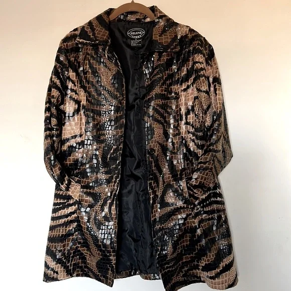 Selene Sport Jackets Coats Selene Sport Faux Patent Leather